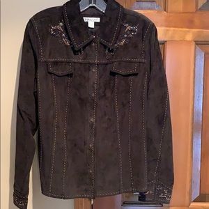 Coldwater Creek with tags suede jacket